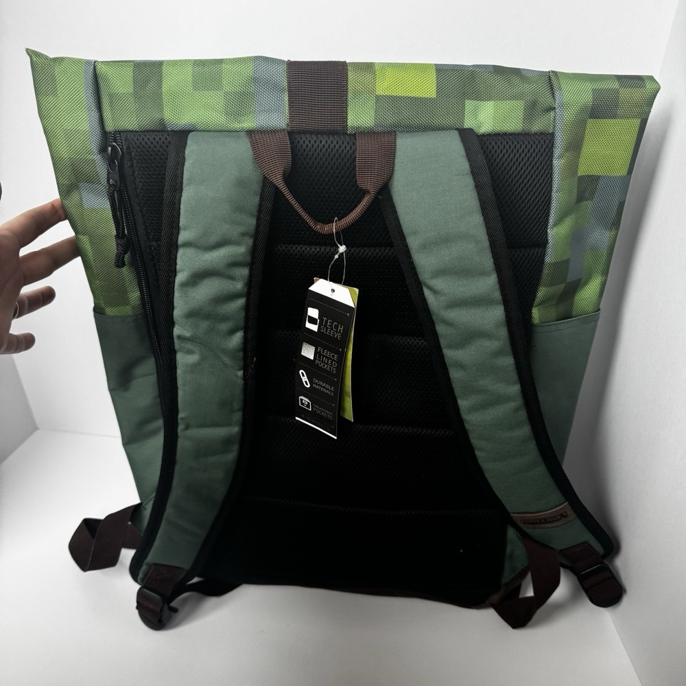 Minecraft Premium Explorer Rolltop Backpack New NWT - Picture 2 of 7